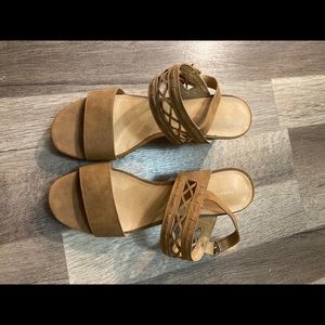 TH Cork Wedge Sandals